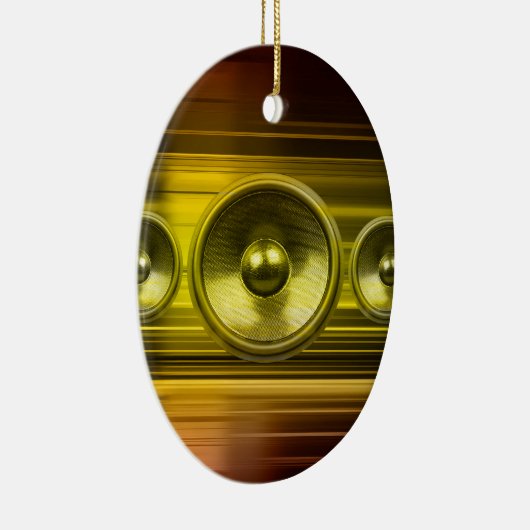 Lautsprecher mit goldenen Lichtstreifen Keramik Ornament (Rechts)