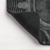 Lautsprecher mit Schwarzweiß-Musik Mousepad (Ecke)