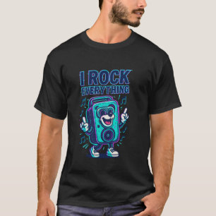 Lautsprecher mit Stil - Ich rocke alles Cartoon De T-Shirt