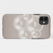 Lautsprecher mit weißer Retromusik Case-Mate iPhone Hülle (Rückseite (Horizontal))