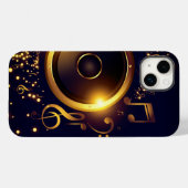 Lautsprecher-Musiknoten (alle Telefone) Case-Mate iPhone Hülle (Rückseite (Horizontal))