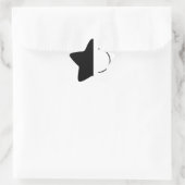 Lautsprecher nach oben Stern-Aufkleber (Tasche)