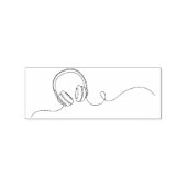 Lautsprecher per Kopfhörer Gummistempel (Prägung)