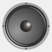 Lautsprecher Runder Aufkleber (Vorderseite)
