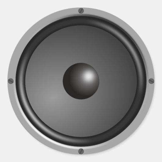 Lautsprecher Runder Aufkleber (Vorderseite)