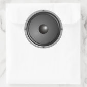 Lautsprecher Runder Aufkleber (Tasche)