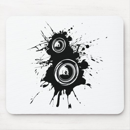 Lautsprecher-Spritzer Mousepad (Vorne)