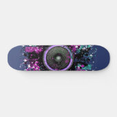 Lautsprecher und Farbpalette Skateboard (Horizontal)