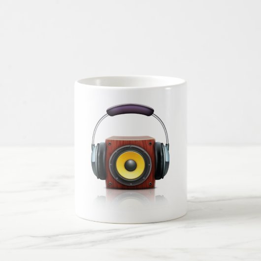 Lautsprecher und Kopfhörer Kaffeetasse (Mittel)