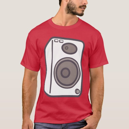 Lautsprecher Vintag T-Shirt (Vorderseite)