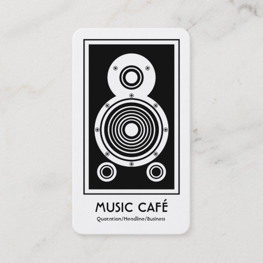 Lautsprecher Visitenkarte (Vorderseite)