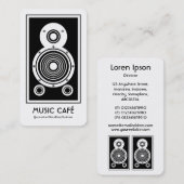 Lautsprecher Visitenkarte (Vorne/Hinten)
