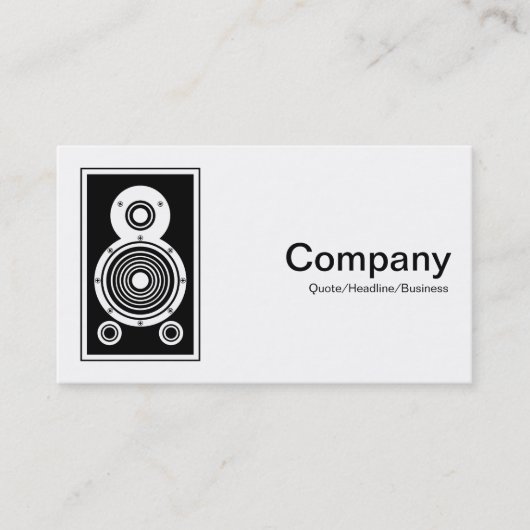 Lautsprecher Visitenkarte (Vorderseite)