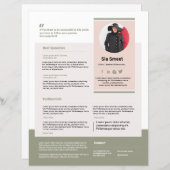 Lautsprecher-Vorlage für ein Blatt (Vorne/Hinten)