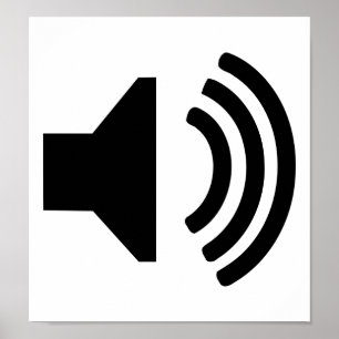 Lautsprecherikone Poster