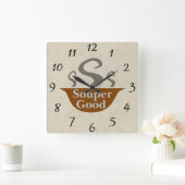 Lautsprecheruhr Quadratische Wanduhr (Zuhause)