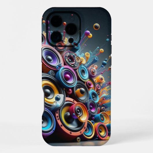 Lautsprecherwand iPhone Hülle (Rückseite)