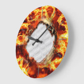 Lava 1 Wall Clock Große Wanduhr (Winkel)