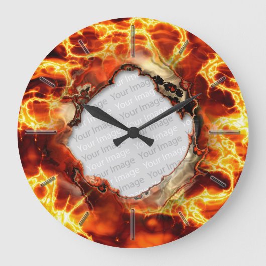 Lava 1 Wall Clock Große Wanduhr (Vorderseite)