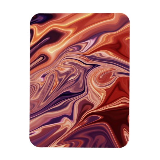 Lava abstrakt Art Magnet (Vertikal)