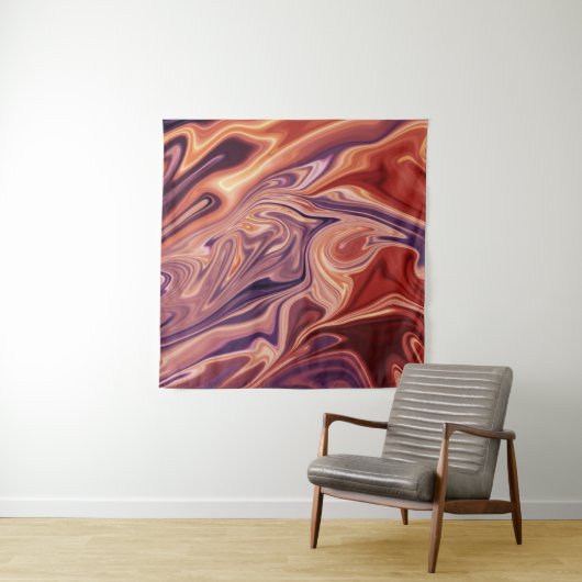 Lava abstrakt Art Wandteppich (Beispiel)