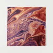 Lava abstrakt Art Wandteppich (Vorderseite)