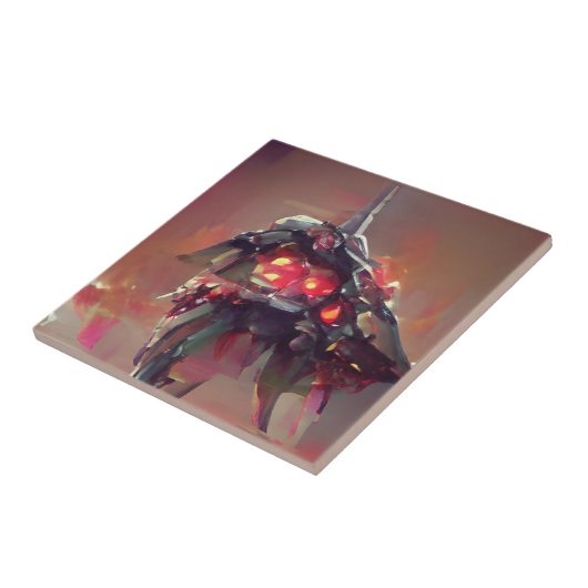 Lava-abstrakte Roboterkunst Fliese (Seite)