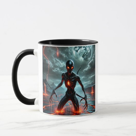 Lava aus einer anderen Welt. Tasse (Links)