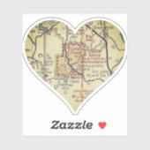 Lava Beds National Monument Map Aufkleber (Blatt)