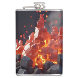 Lava Blocks Flachmann