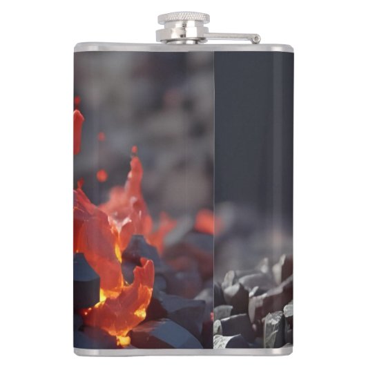 Lava Blocks Flachmann (Rückseite)