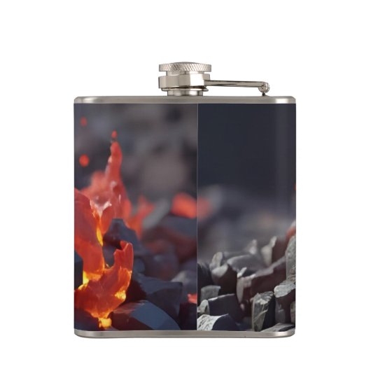 Lava Blocks Flachmann (Rückseite)