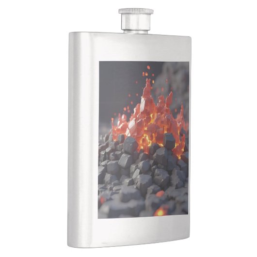 Lava Blocks Flachmann (Rechts)