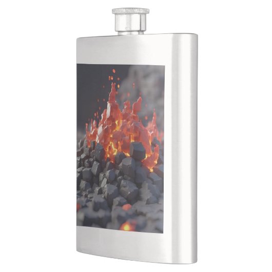 Lava Blocks Flachmann (Links)