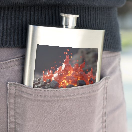 Lava Blocks Flachmann (Beispiel)