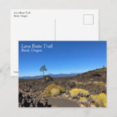 Lava Butte Trail, Oregon Postkarte (Vorne/Hinten)
