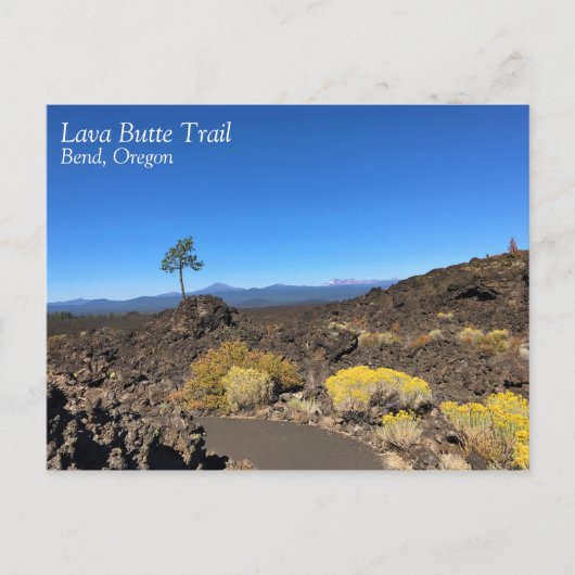 Lava Butte Trail, Oregon Postkarte (Vorderseite)