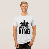LAVA CAKE KING T-Shirt Tri-Blend Shirt (Vorderseite voll)