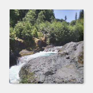 Lava Canyon Wasserfall Foto Magnet