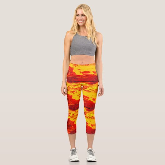 Lava Capri Leggings (Vorderseite)