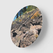 Lava Cast Forest, OR Runde Wanduhr (Winkel)