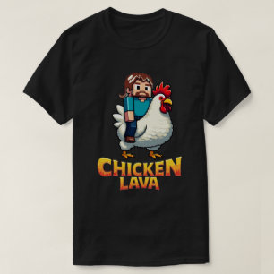 Lava Chicken Miner Meme Gaming T-Shirt für Coole K