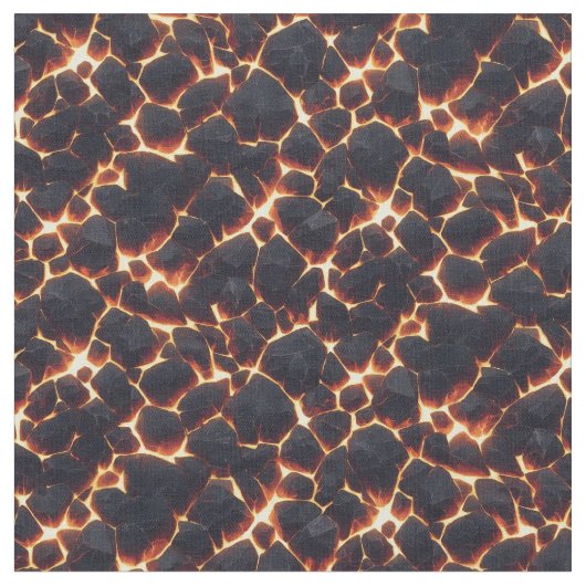 Lava Cracks 2 Stoff (Nahaufnahme)