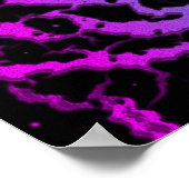 Lava (Cracks) - rosa/Cyan Poster (Ecke)