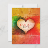 Lava deine Liebe Mitteilungskarte (Vorderseite)