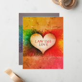 Lava deine Liebe Mitteilungskarte (Vorderseite/Rückseite Beispiel)