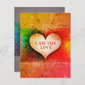 Lava deine Liebe Mitteilungskarte (Vorne/Hinten)