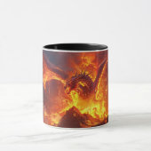Lava-Drache 11oz Keramik-Tasse Tasse (Zentrum)