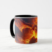 Lava-Drache 11oz Keramik-Tasse Tasse (Vorderseite Links)