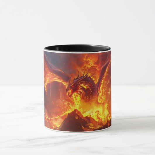Lava Dragon 11oz Ceramic Mug Tasse (Zentrum)